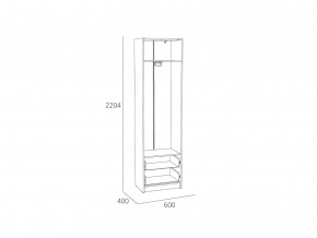 Шкаф для одежды Оттавия НМ 014.66 Белый Фасадный в Юрюзани - yuryuzan.mebel74.com | фото 2