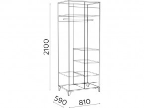 Шкаф двухдверный Гринвич мод.8 в Юрюзани - yuryuzan.mebel74.com | фото 3