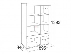 Шкаф комбинированный низкий Ольга 19 в Юрюзани - yuryuzan.mebel74.com | фото 2