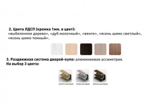 Шкаф-купе Акцент-Сим Д 2100-600 беленое дерево в Юрюзани - yuryuzan.mebel74.com | фото 3