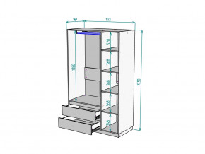 Шкаф Malta light H298 Белый в Юрюзани - yuryuzan.mebel74.com | фото 2