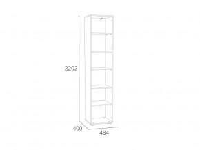 Шкаф-пенал Элиот НМ 041.71 в Юрюзани - yuryuzan.mebel74.com | фото 2