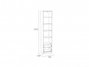 Шкаф-пенал Оттавия НМ 014.06 Белый Фасадный в Юрюзани - yuryuzan.mebel74.com | фото 2