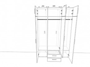 Шкаф распашной 1500А Антрацит в Юрюзани - yuryuzan.mebel74.com | фото 2