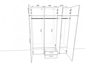 Шкаф распашной 1800А Антрацит в Юрюзани - yuryuzan.mebel74.com | фото 2