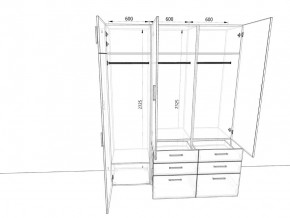 Шкаф распашной 1800К Антрацит в Юрюзани - yuryuzan.mebel74.com | фото 2