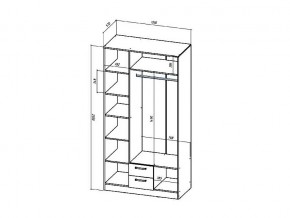 Шкаф трехстворчатый Коста-Рика в Юрюзани - yuryuzan.mebel74.com | фото 2