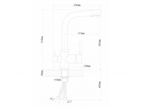 Смеситель Dr. Gans Акцент в Юрюзани - yuryuzan.mebel74.com | фото 2