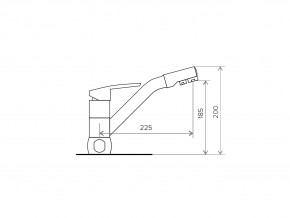 Смеситель кухонный Дуо Polygran Песочный 302 в Юрюзани - yuryuzan.mebel74.com | фото 2