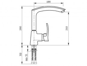 Смеситель MS-002 в Юрюзани - yuryuzan.mebel74.com | фото 2