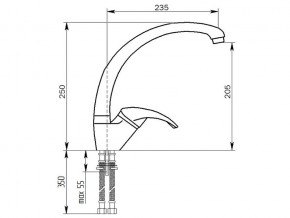 Смеситель MS-007 в Юрюзани - yuryuzan.mebel74.com | фото 2