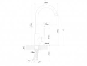 Смесители Florentina Альфа Нержавеющая сталь в Юрюзани - yuryuzan.mebel74.com | фото 2