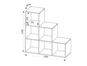 Стеллаж Лесенка в Юрюзани - yuryuzan.mebel74.com | фото 2