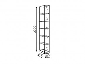 Стеллаж Моника мод.13 в Юрюзани - yuryuzan.mebel74.com | фото 2