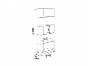 Стеллаж Волкер модуль 5 в Юрюзани - yuryuzan.mebel74.com | фото 3