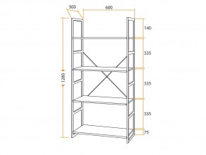 Стеллаж WS-01 в Юрюзани - yuryuzan.mebel74.com | фото 3