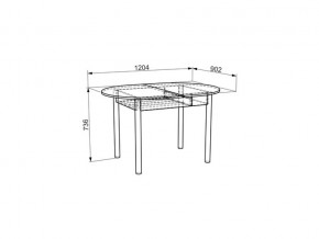 Стол обеденный Квартет дуб млечный в Юрюзани - yuryuzan.mebel74.com | фото 3