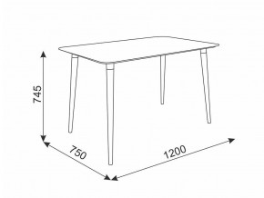 Стол обеденный Сканди 1 белый/светлый лак в Юрюзани - yuryuzan.mebel74.com | фото 2