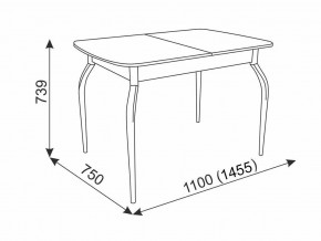 Стол обеденный Танго белый в Юрюзани - yuryuzan.mebel74.com | фото 3