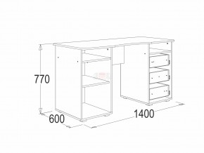 Стол письменный 3 Омега 16 в Юрюзани - yuryuzan.mebel74.com | фото 2