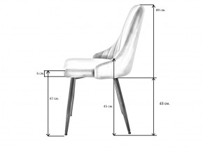 Стул UDC 21075 вельвет бежевый в Юрюзани - yuryuzan.mebel74.com | фото 3