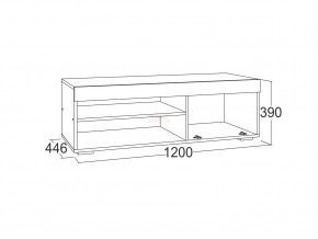 Тумба для теле-радио аппаратуры Ольга 19 в Юрюзани - yuryuzan.mebel74.com | фото 2