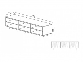 Тумба для ТВА Moderno-1800 Ф1 в Юрюзани - yuryuzan.mebel74.com | фото 2