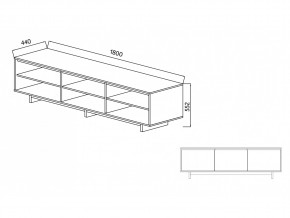 Тумба для ТВА Moderno-1800 Ф6 в Юрюзани - yuryuzan.mebel74.com | фото 4