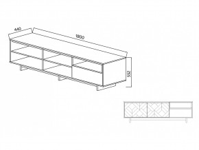 Тумба для ТВА Moderno-1800 В-1 Ф2 в Юрюзани - yuryuzan.mebel74.com | фото 4