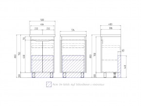 Тумба Grani 500-2-0 Фостер в Юрюзани - yuryuzan.mebel74.com | фото 4