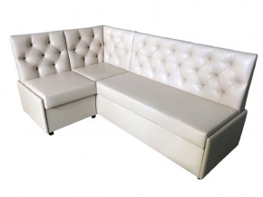 Угловой диван Призма со стяжками белый со спальным местом в Юрюзани - yuryuzan.mebel74.com | фото 1